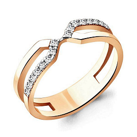 Кольцо Аквамарин - Серебро 925, Фианит (арт. 68691А.6)