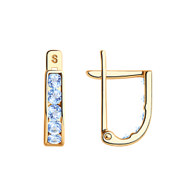 Серьги SOKOLOV - Золото 375, Фианит (арт. 021500-4)