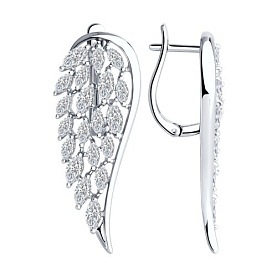 Серьги SOKOLOV - Серебро 925, Фианит (арт. 94026635)