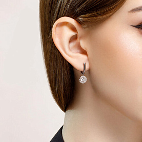 Серьги SOKOLOV - Серебро 925, Фианит (арт. 94021953)