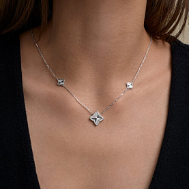 Колье SOKOLOV - Серебро 925, Фианит (арт. 94071407)