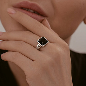 Кольцо Diamant - Серебро 925, Оникс (арт. 94-310-02122-1)