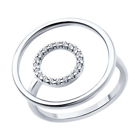Кольцо SOKOLOV - Серебро 925, Фианит (арт. 94014175)