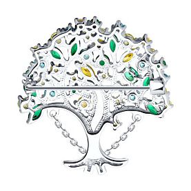 Брошь SOKOLOV - Серебро 925, Фианит (арт. 94040323)