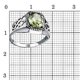 Кольцо Красная пресня - Серебро 925, Фианит (арт. 23814044-15)