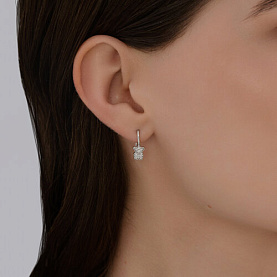 Серьги SOKOLOV - Серебро 925, Фианит (арт. 94026917)