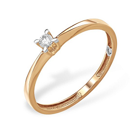 Кольцо ООО "Новый Бриллиант" - Золото 585, Бриллиант (арт. 113100276)