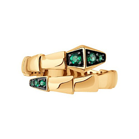 Кольцо SOKOLOV - Золото 585, Изумруд (арт. 717252)