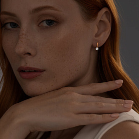 Серьги SOKOLOV - Серебро 925, Фианит (арт. 93022376)