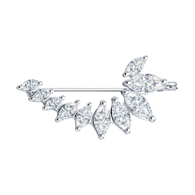 Брошь SOKOLOV - Серебро 925, Фианит (арт. 94040091)