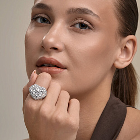 Кольцо SOKOLOV - Серебро 925, Фианит (арт. 94014854)