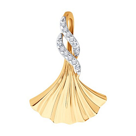 Подвеска Diamant - Золото 585, Фианит (арт. 51-130-02900-1)