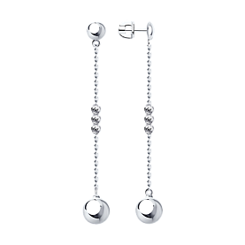 Серьги Diamant - Серебро 925 (арт. 94-122-01539-1)