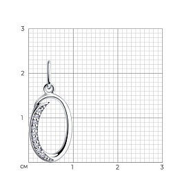 Подвеска Diamant - Серебро 925, Фианит (арт. 94-130-01145-1)