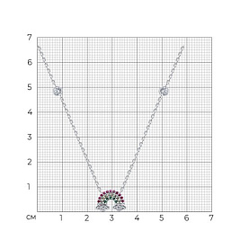 Колье SOKOLOV - Серебро 925, Фианит (арт. 94071043)