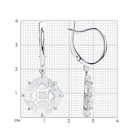 Серьги SOKOLOV - Серебро 925, Горный хрусталь (арт. 92022578)