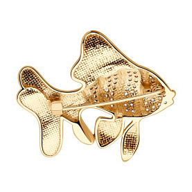 Брошь SOKOLOV - Серебро 925, Фианит, Эмаль (арт. 93040046)