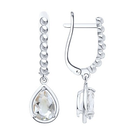 Серьги SOKOLOV - Серебро 925, Горный хрусталь (арт. 92025330)