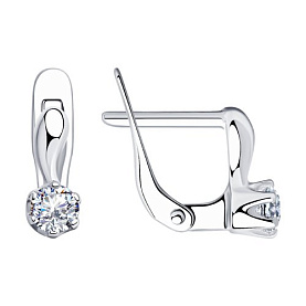 Серьги SOKOLOV - Серебро 925, Фианит (арт. 94020399)