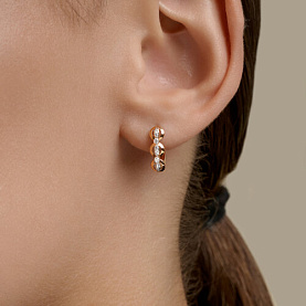 Серьги SOKOLOV - Золото 585, Фианит (арт. 0200804)