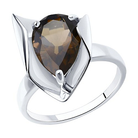 Кольцо SOKOLOV - Серебро 925, Раухтопаз (арт. 92011971)