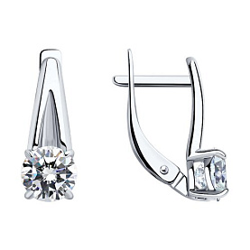 Серьги SOKOLOV - Серебро 925, Фианит (арт. 94023417)