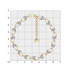 Браслет SOKOLOV - Серебро 925, Фианит (арт. 93050120)