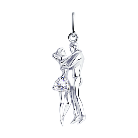 Подвеска Diamant - Серебро 925, Фианит (арт. 94-130-01195-1)