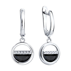 Серьги SOKOLOV - Серебро 925, Фианит (арт. 94027799)