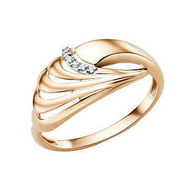 Кольцо ЮФ Династия - Золото 585, Фианит (арт. 012671-1102)