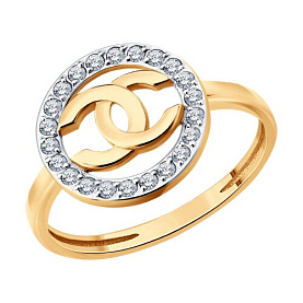 Кольцо Diamant - Золото 585, Фианит (арт. 51-110-02979-1)