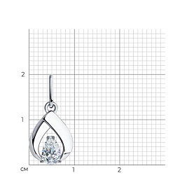 Подвеска SOKOLOV - Серебро 925, Фианит (арт. 94031338)