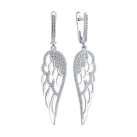 Серьги SOKOLOV - Серебро 925, Фианит (арт. 94023493)