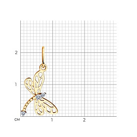 Подвеска SOKOLOV - Золото 375, Фианит (арт. 036373-4)