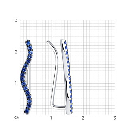 Серьги SOKOLOV - Серебро 925, Фианит (арт. 94023861)