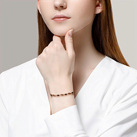 Браслет SOKOLOV - Золото 585, Гранат (арт. 750028)