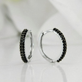 Серьги Галатея - Серебро 925, Фианит (арт. 3325.2)