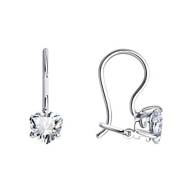 Серьги SOKOLOV - Серебро 925, Фианит (арт. 94020577)