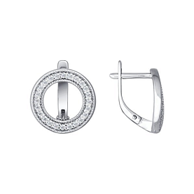 Серьги SOKOLOV - Серебро 925, Фианит (арт. 94021420)