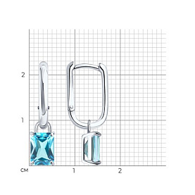 Серьги SOKOLOV - Серебро 925, Топаз (арт. 92023254)