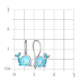 Серьги Talant - Серебро 925, Эмаль (арт. 13-79-0000-27966)