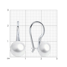 Серьги SOKOLOV - Серебро 925, Жемчуг культивированный (арт. 92022876)