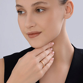 Кольцо Diamant - Золото 585, Фианит (арт. 51-110-00186-1)