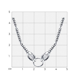 Колье SOKOLOV - Серебро 925, Фианит (арт. 95070027)