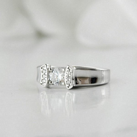 Кольцо Галатея - Серебро 925, Фианит (арт. 2979.1)