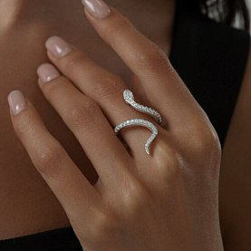 Кольцо SOKOLOV - Серебро 925, Фианит (арт. 94013768)