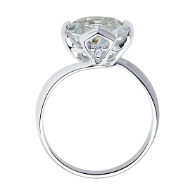 Кольцо SOKOLOV - Серебро 925, Горный хрусталь, Фианит (арт. 92011795)