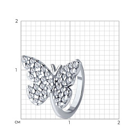 Серьга SOKOLOV - Серебро 925, Фианит (арт. 94170344)