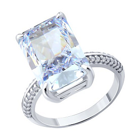 Кольцо SOKOLOV - Серебро 925, Фианит (арт. 94014817)