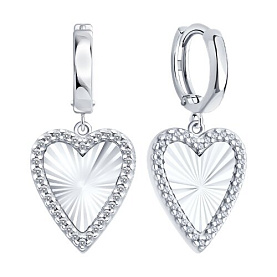 Серьги SOKOLOV - Серебро 925, Фианит (арт. 94027288)